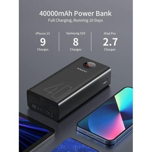 Romoss  40000mAh 65W Fast Charge 3 Outputs And 2 Inputs Power Bank