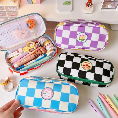 Kawaii Pencil Case Large Capacity Pencil Bag Pouch Holder Box For