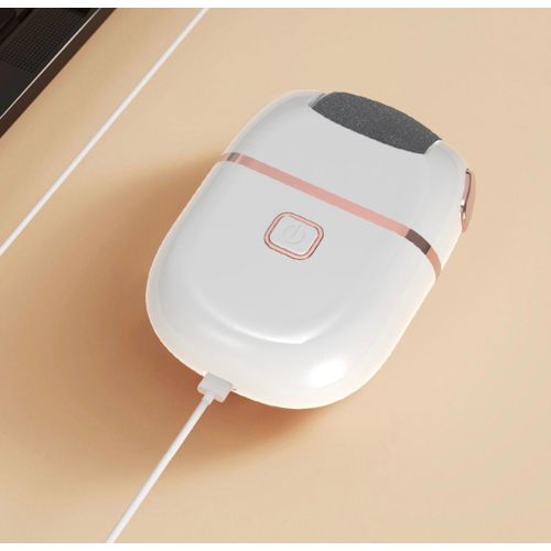Generic Electric Foot File Callus Remover, Rechargeable Pedicure Tool with Powerful Motor White - image 2