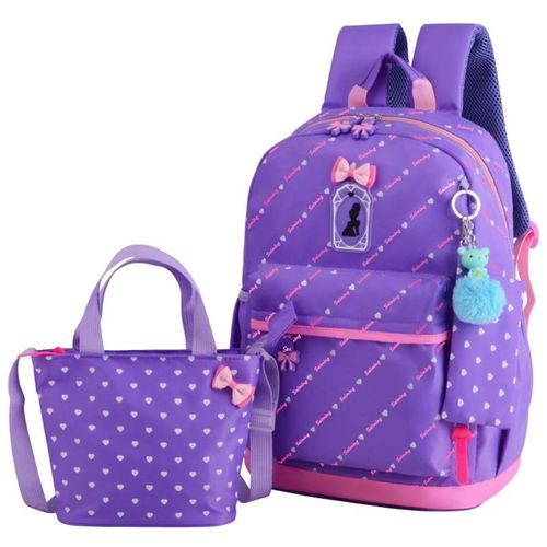 3PCS School Backpack for Girls, Kids Bookbags Set Primary Girls