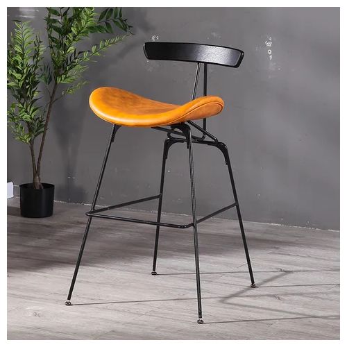 product_image_name-Generic-Luxury Kitchen Breakfast Stool With Curve Backrest Support-1