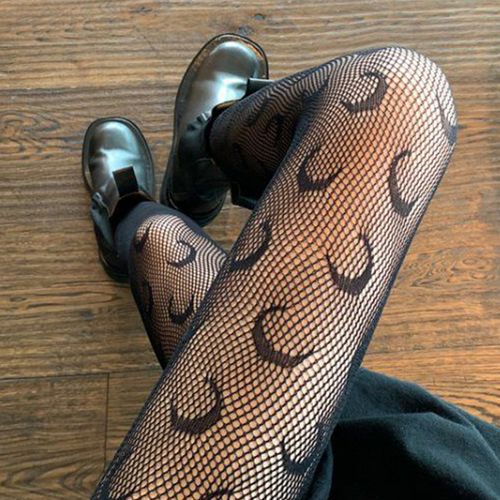 Moon Fishnet Tights