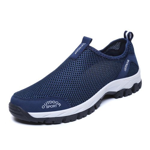 Fashion Size 39-49 Air Mesh Sneakers Men Outdoor Slip On Casual ...