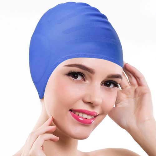 Generic Fangnymph Boihon Silicone Swimming Caps Women Long Hair