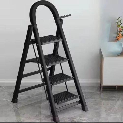 product_image_name-Generic-Multipurpose  BLACK FOLDABLE LADDER-1