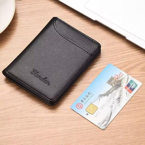 Fashion Men Small Wallet Soft Leather Clip Trendy - image 4