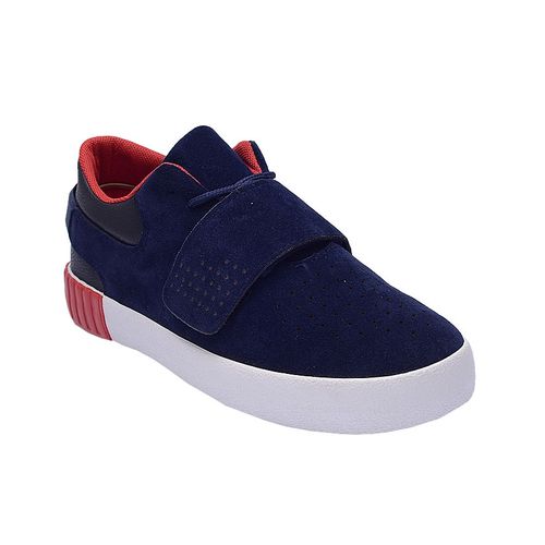 Hzb Suede Lace Up Sneakers With Velcro 