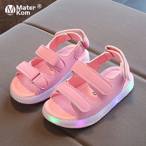 ⚠️Light Defect⚠️Baby Shoes LED Light Sandal Kids Unisex Sandal Kasut  Kanak-Kanak Berlampu Slipper Budak | Shopee Malaysia