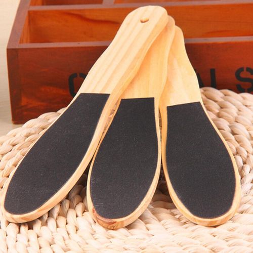 1 Pack Professional Foot File Callus Remover - Wooden Pedi Foot