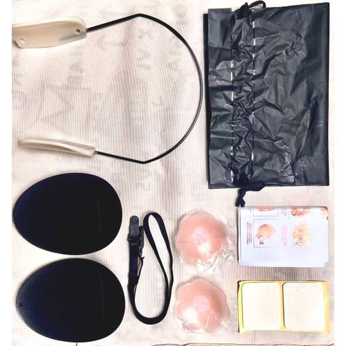 Fashion Deep Bra Kit Push-Up Frontless, Backless & Strapless Bra