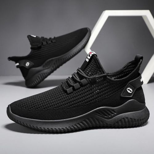 Fashion Summer Men Sneakers Shoes Flying Weave Men's Casual Sport Shoes  Lightweight Comfortable Breathable Mesh Low-cut Walking Sneakers Male  Tennis Shoes Comfortable Athletic Training Footwear Black | Jumia Nigeria