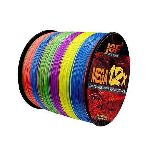 Generic Jof 12 Strands Carp Fishing Line 300m 500m 100m X12 Braided  Multifilament Pe Wire Super Durable Smooth For Surfcasting Tackle