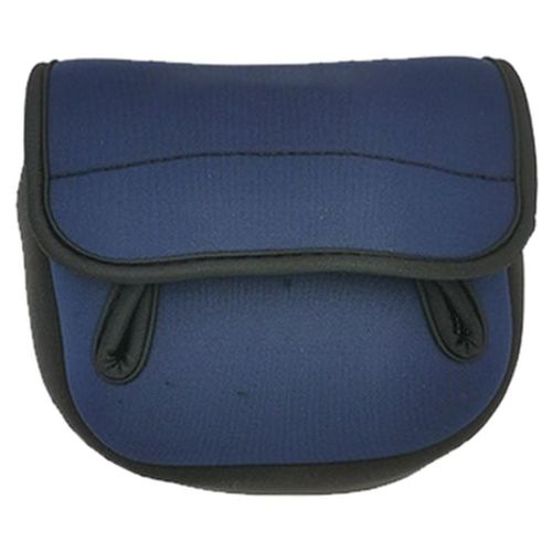 Generic Water-Resistant Fly Reel Storage Bag Case L Blue Notch