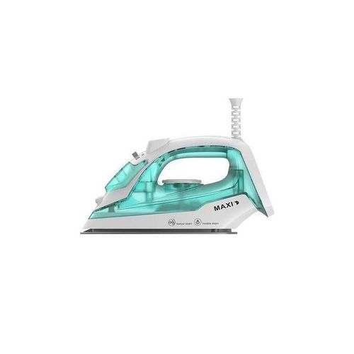 Maxi ES2473 Non-Stick Steam Iron 1650-1960W Spray Function Pressing Iron – Teal & White - image 2