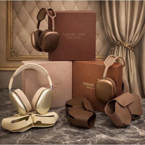 product_image_name-Generic-Airpods Max Pro - Airpods x Kim Wireless Over-Ear Headphones, Pro-Level Active Noise Cancellation, Transparency Mode, Personalized Premium Headset. ( Light Brown ) -6