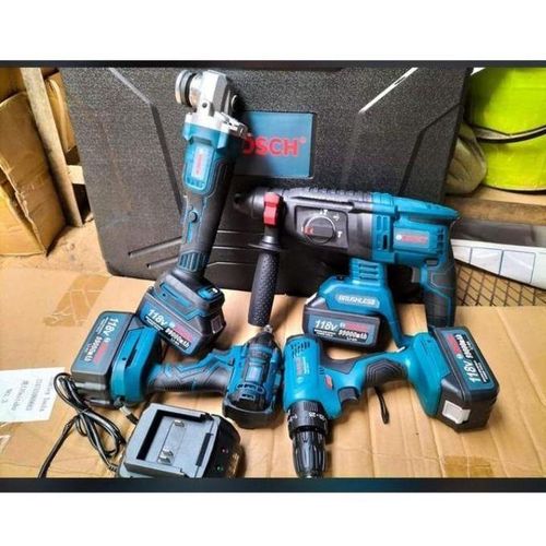 Generic 4 in 1 Power Tools Machine Angle grinder ,impact driver, hammer drill and screw driver