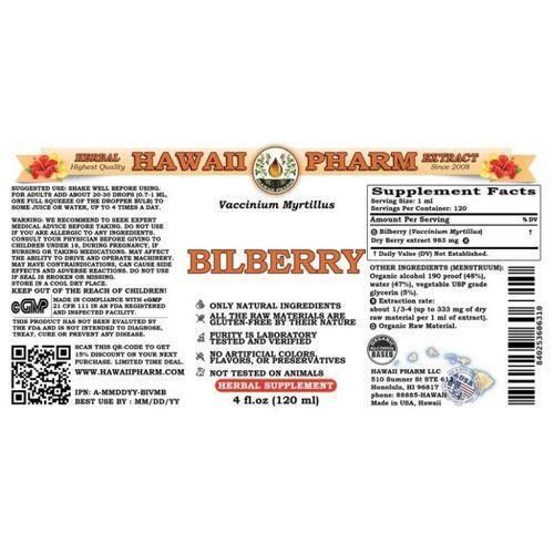 product_image_name-Hawaii Pharm-Bilberry (Vaccinium Myrtillus) Liquid Extract 4 Oz-2