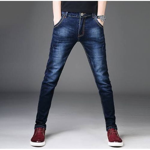 Fashion Men Plain Blue Jeans Trouser | Jumia Nigeria