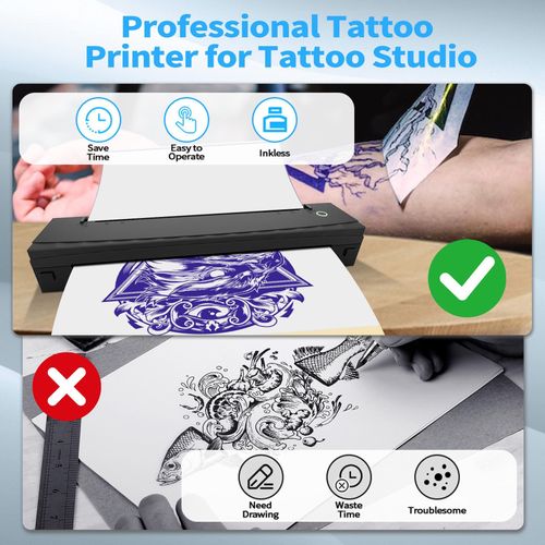 product_image_name-General-D80 Portable thermal tattoo printer A4-sized Bluetooth-enabled, mobile phone-compatible mini tattoo transfer machine-7