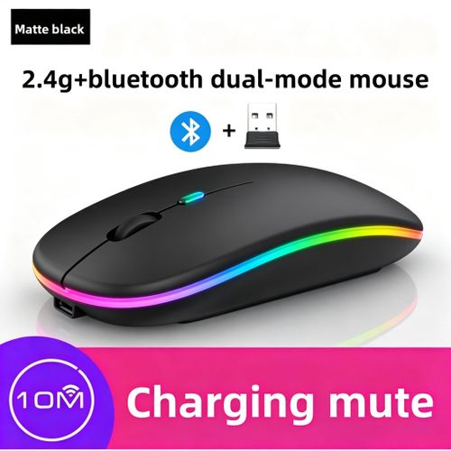 Generic  LED Wireless 2.4GHz Mice Rechargeable Mute