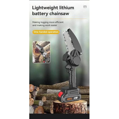 product_image_name-Generic-6" RECHARGABLE CORDLESS MINI CHAINSAW-2