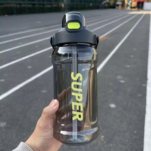 GALUIN Large-Capacity Sports Water Bottle 2000ml - Black - image 4