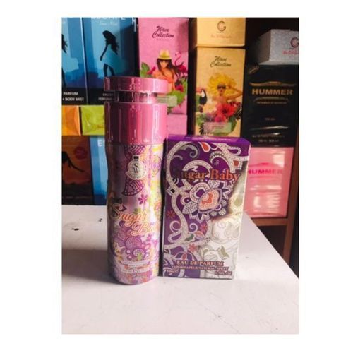 product_image_name-Lattafa-Sugar Baby EDP Perfume 50ml And Deodorant Body Spray 200ml Combo 2 In 1-1