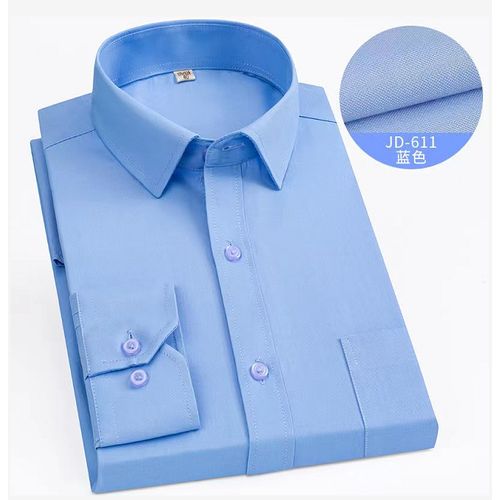 Fashion Men's Classic Office Business Long Sleeve Formal Shirts 103C ...