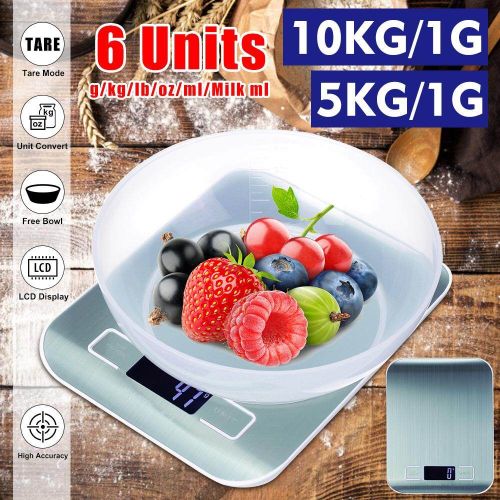 Digital Weight Kitchen Scales 5kg 10kg Accuracy 1g Precision