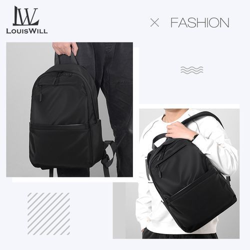 Fashion LouisWill Backpacks Men Laptop Waterproof Travel Bags