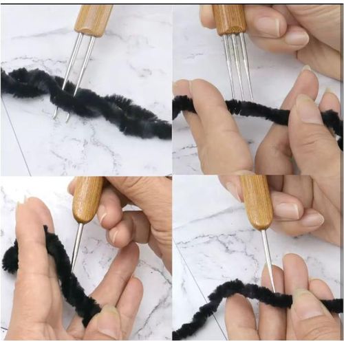 product_image_name-Generic-Three- Piece Set Dreadlock Tool Wood Crochet Needles Hair Dreadlock pin-2