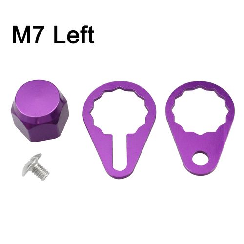 Generic Left Hand Right Hand Crank Nut Screw With Plate For Fishing Reel  Screw Cap For Shimano/ ABU Reel M7 L Purple For S