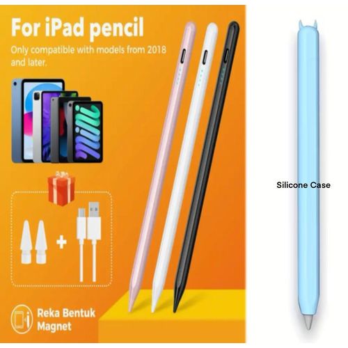product_image_name-Generic-2-in-1 Stylus Pen For IPad + Silicone Protective Cas-1