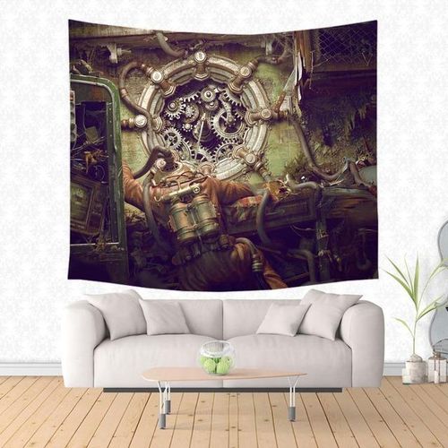 Generic Custom Wall Hanging Tapestry Home Decor Steampunk Pattern Bedspread Yoga Mat Picnic Cloth Travel Blanket Jumia Nigeria