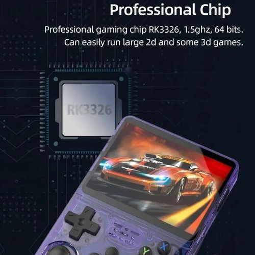 Generic R36S Retro Handheld Game Console Linux System, 64G - Purple - image 5