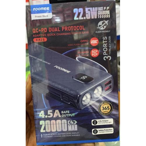 product_image_name-Generic-Foomee Power Bank 20000Mah 22.5W Fast Charging-1