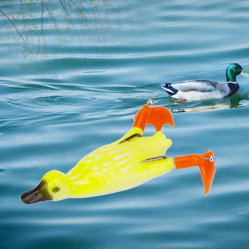 Generic Duck Bait Realistic Floating Duckling Baits Yellow