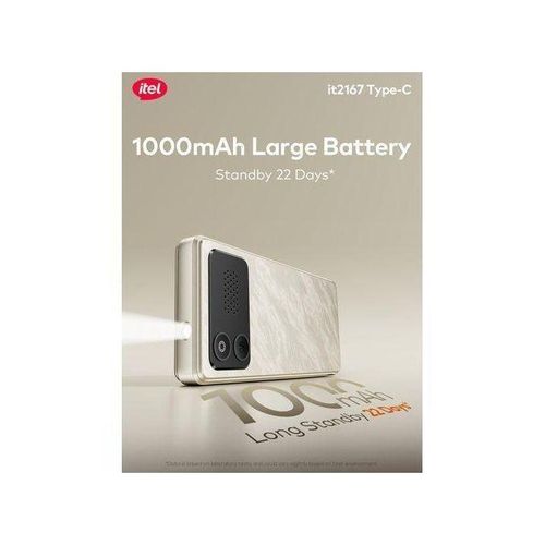 itel It2167 Type-C Wireless FM 1'7 inch Display 1000mah Torch Black - image 4