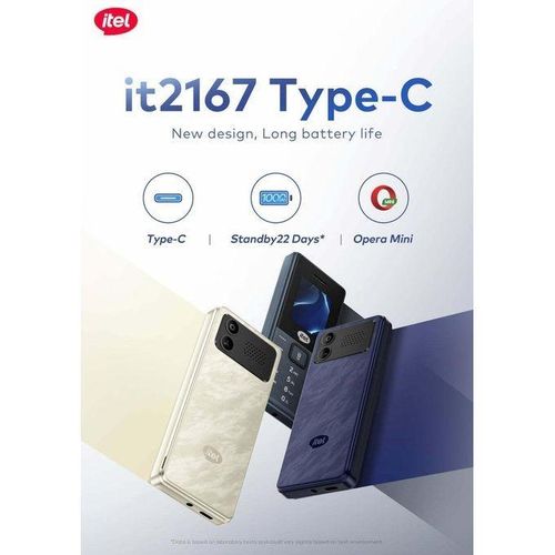 itel It2167 Type-C Wireless FM 1'7 inch Display 1000mah Torch Black - image 5