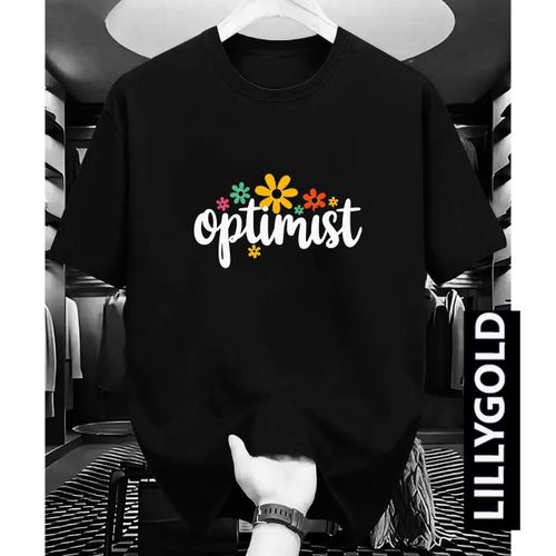 Fashion Lilly pattern print  tee shirt