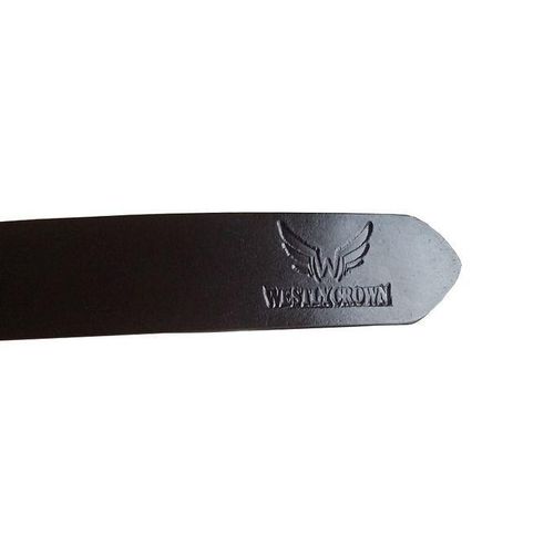 WESTLYCROWN Men's Luxury Timeless Real Leather Belt - Black - image 3