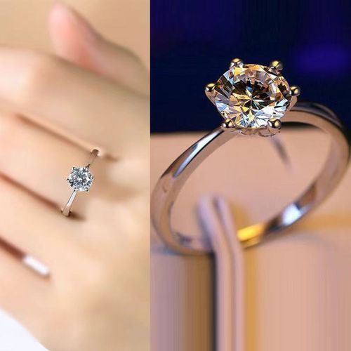 Fashion Luxury Adjustable Diamond Engagement Proposal Ring