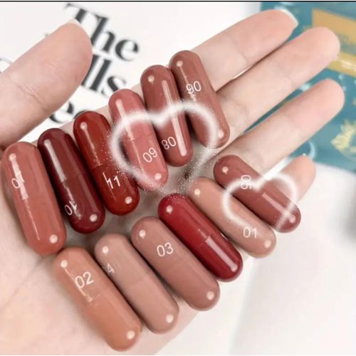 product_image_name-Fashion-12pcs Portable Capsule Lipstick-4