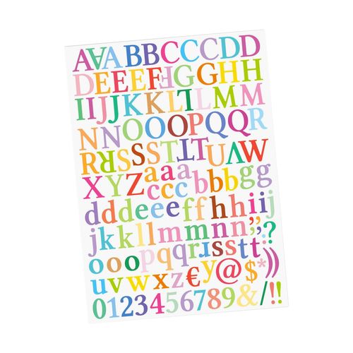 8 Sheets Letter Stickers Vinyl Sticker Letters Self Adhesive
