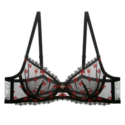 Generic Women Summer Sexy Ultra Thin Bra Brief Sets Lace Hollow