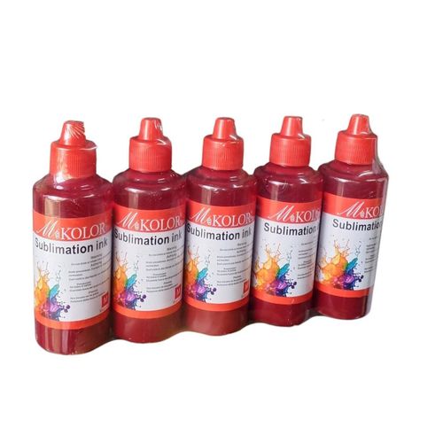 Generic Red Sublimation Ink (5-Bottle Pack)