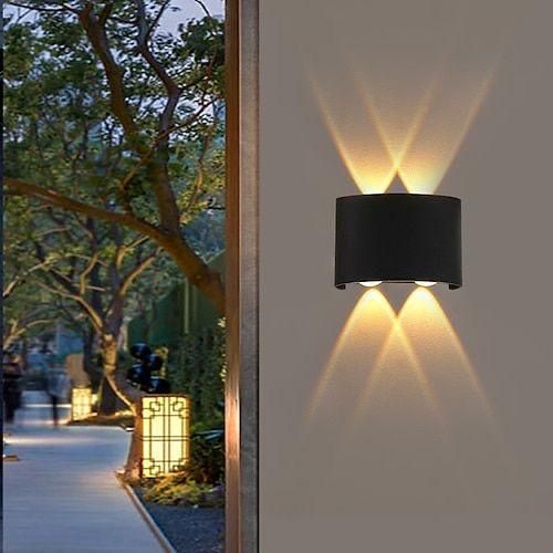 Generic 2pcs Modern Outdoor & Indoor Dual-Beam LED Wall Light - image 2