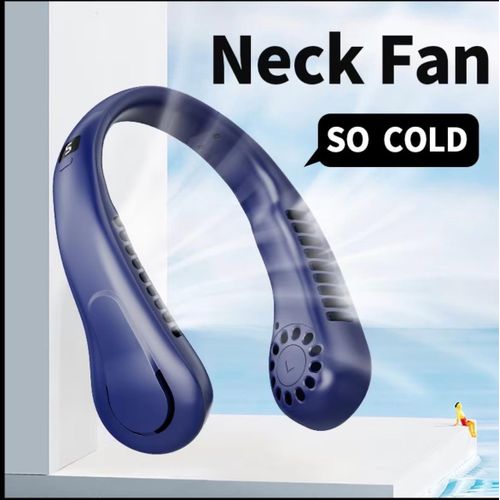 Generic Neck Hanging Fan - Multifunctional USB Rechargeable Fan with 3-Speed Settings - image 4