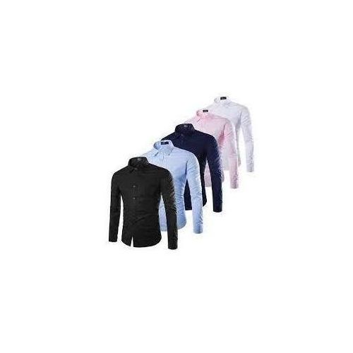 Fashion 6 in 1 Men's Plain Long Sleeve Shirts