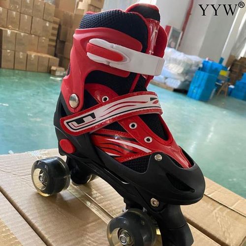 Generic Double Row Quad Roller Skate Shoes 4 Wheels Skates Adjustable Size Outdoor Sport Kids Boys Girls Teenage Adults Skating Sneakers Jumia Nigeria